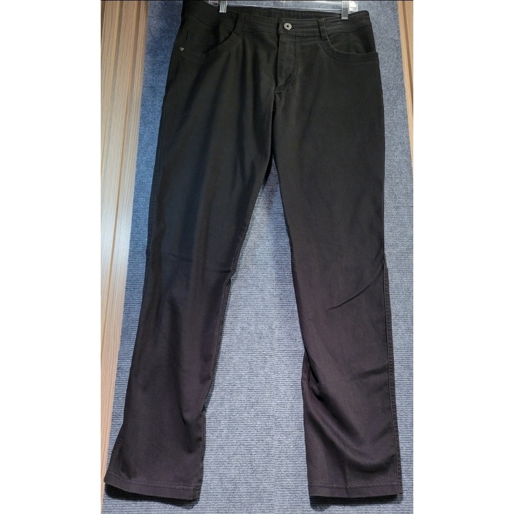 KUHL Revolt Pants Mens 36x34 Black Excellent Stretch Technical Hiking Chino